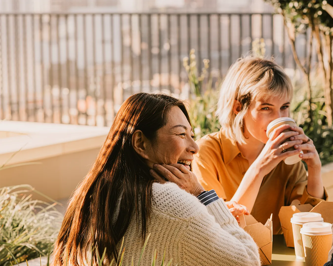 friends drinking coffee