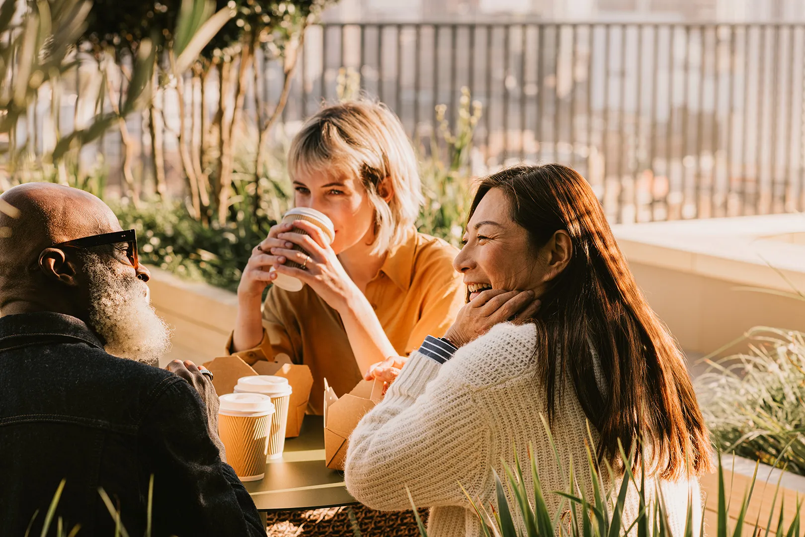 friends drinking coffee