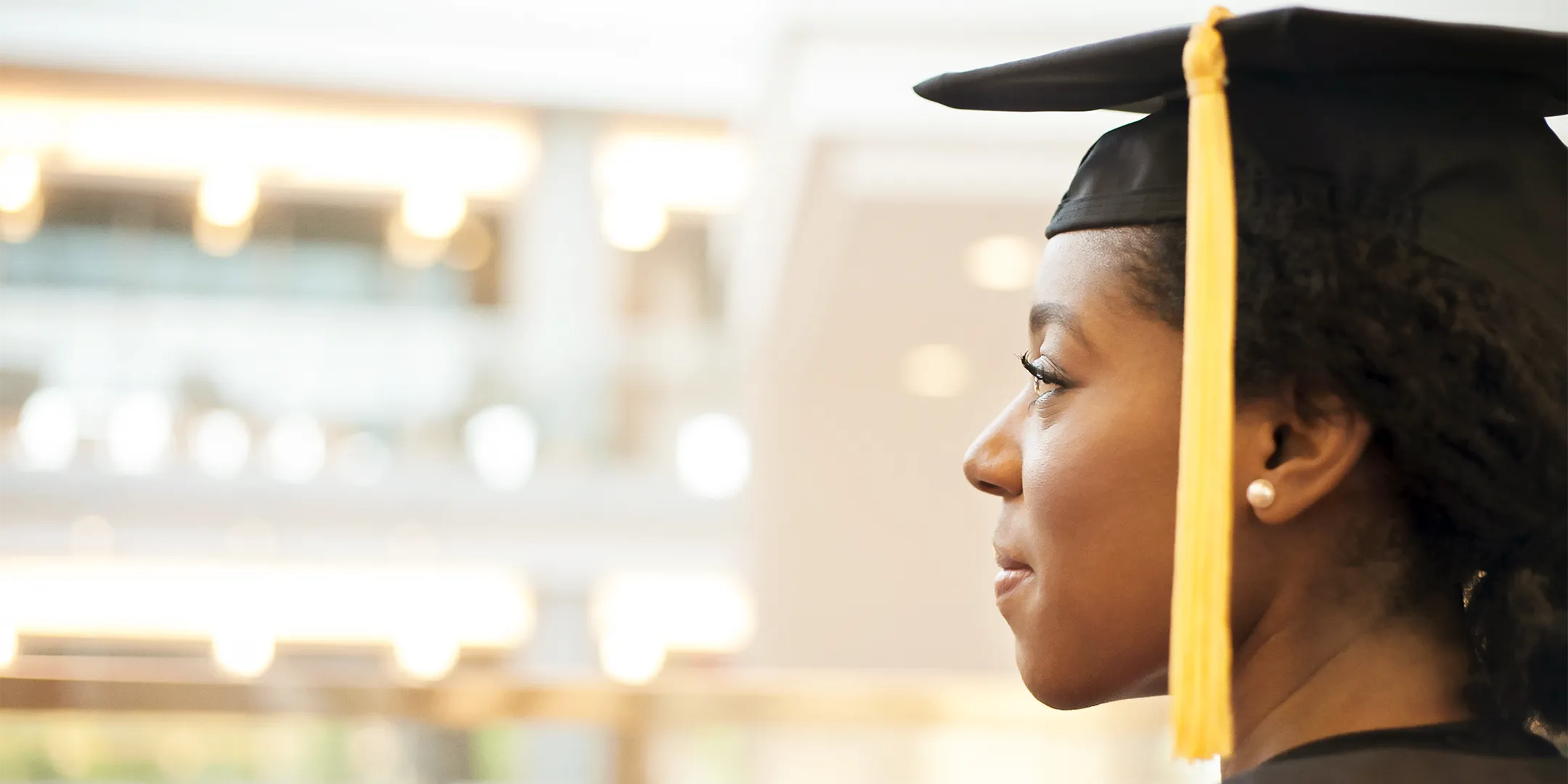 student in graduation cap