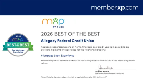 allegacy best of the best certificate